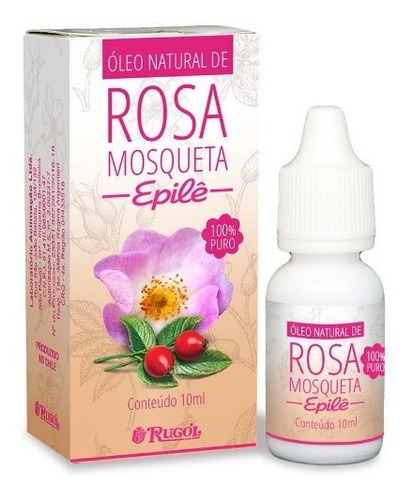 Rugol Epilê Óleo Natural De Rosa Mosqueta 10ml