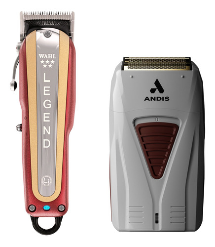 Kit Máquina De Corte Wahl Legend E Shaver Andis Profoil Ts-1