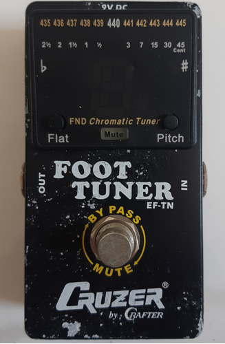 Pedal Afinador Cruzer By Crafter Foot Tuner Ef-tn Truebypass