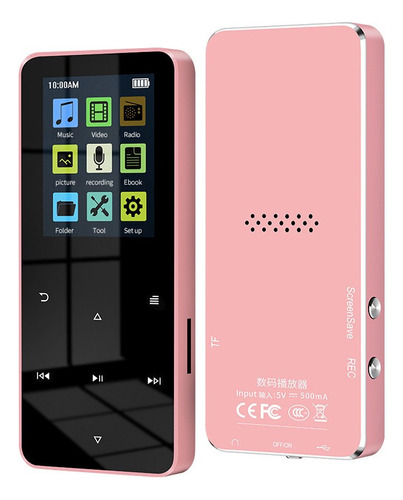 W Reproductor Mp4 8 Gb Con Bluetooth 5.0 Hifi Player
