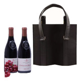 Bolsas Regalo Porta Mano Vino Doble Botella Accesorios Set