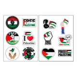 12 Un. Stickers Adesivos Liberdade Palestina-free Palestine