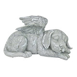 Diseño Toscano Estatua Para Perro, Angel, Perro, Color Com