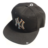 Gorra Negra Mod Logo De Colores Beisbol Ny Yankees New Bk