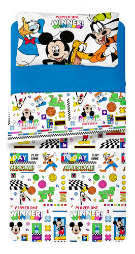 Sabana Infantil 1 1/2 Juego 3 Piezas Disney Piñata