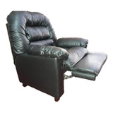 Sillon Poltrona Reclinable London Semi Cama Eco Cuero