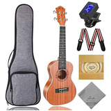 Ukulele Con Afinador Para Principiantes