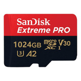 Cartão Memória Flash Sandisk Sd Extreme Pro 1024gb Adaptador