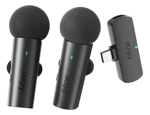Fifine M8 Microfono Solapero Wireless Para Celular - Tablet 