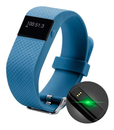 Stylos Reloj Deportivo Azul Brazalete Inteligente Bluetooth 