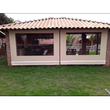 Toldo Retrátil Cortina Lona Cobertura Casa Kit 3,53 X 2,41