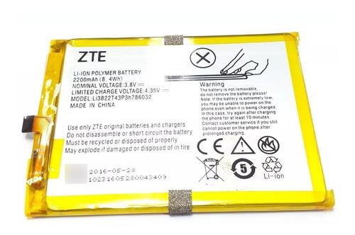 B.ateria Zte V6 Bgh Joy V6 Li3822t43p3h786032 Original