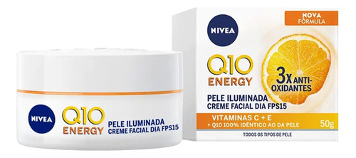 Creme Hidratante Facial Nivea Q10 Dia Fps15 Com Vitamina C