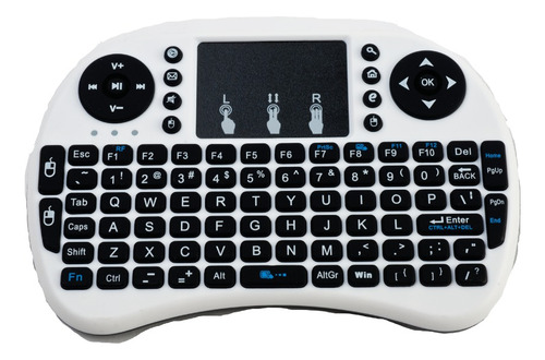 Mini Control Teclado Para Smart Tv Negro Inalambrico