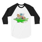 Playera Raglan 3/ Supersonicos Jetsons Retro  