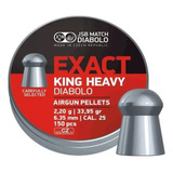 Balines Jsb Exact King Heavy 6,35 Mm .25 X150 33,95 Gr Domed