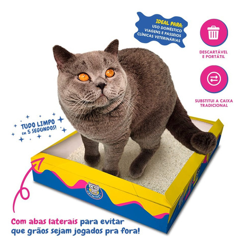 Gatotô Banheiro Descartável Com Areia Para Gato Catmypet