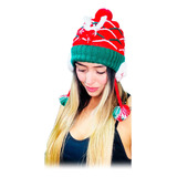 Gorro Pompón Y Orejas Navidad Frío Térmico Unisex Navideño