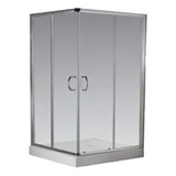 Box Cabina Receptáculo Cuadrado Ferrum 70x70 Nb7ce/nr7c Cuo Armazón Plateado