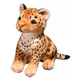 Pelucia Onça Boneco Animal Realista Leão Leopardo Puma Gato