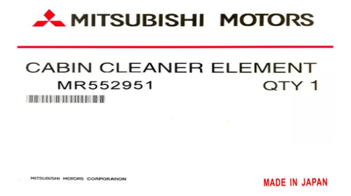 Filtro Aire Motor Mitsubishi Outlander 2003-07 Lancer Signo  Foto 10
