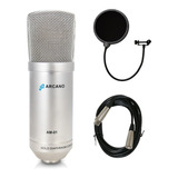 Kit Arcano Mic Am-01 + Pop Filter Am-f1 + Cabo Balanceado