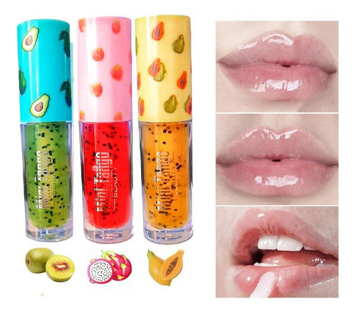 Lip Oil Gloss Balsamo Labial Mini Tango Fruits Frutales