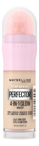 Base De Maquillaje Líquida Maybelline Perfector 4-in-1 Glow Perfector Glow Tono Fair/light - 20ml 5.9g