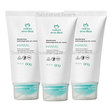 Desodorante Antitranspirante Crema Natura Erva Doce Kit X3