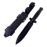 Cuchillo Daga Táctica Funda Rígida Pierna Muslera Black Boom