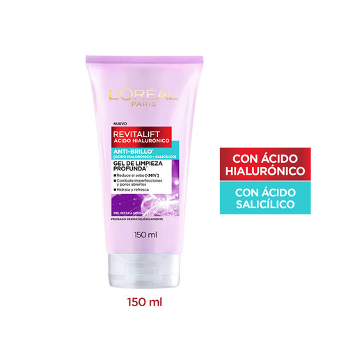 Gel De Limpieza Anti Brillo L´oréal Paris Revitalift X 150ml