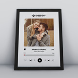 Quadro Personalizado Musica Interativo Spotify A4 