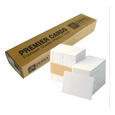 Tarjetas Plasticas Pvc Zebra 500 Pzas Blancas Premier 30mil | Meses sin interés