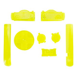 Set Botones Amarillo Neon Transparente Para Game Boy Advance