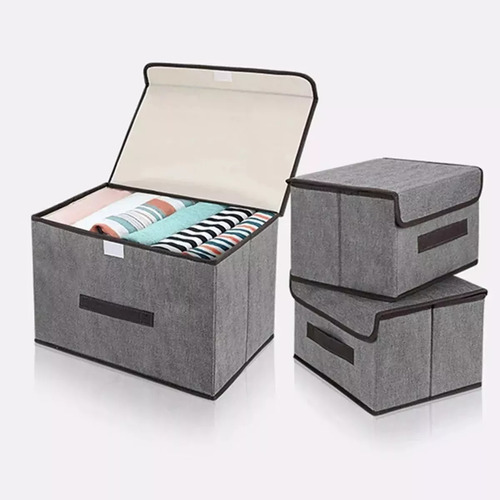 X3 Cajas Organizadoras Ropa Medias Juguetes Armario Closet