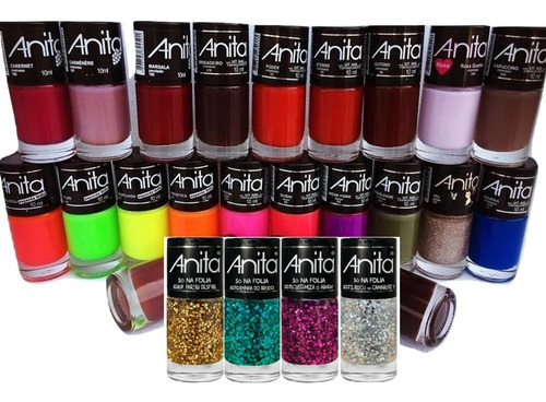 Esmalte Anita Kit 30 Unidades Atacado Você Escolhe As Cores