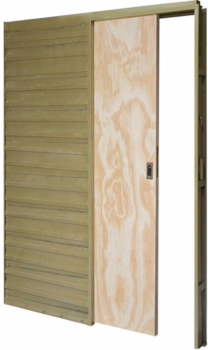 Puerta Placa Corrediza Pino De Embutir 70x200 Cm Tecnooeste