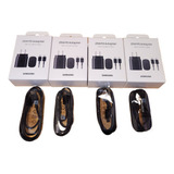 Lote 4 Cables Samsung Originales Nuevos 1m Negro Tipo C A C