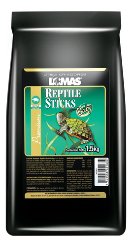 Wardley Reptile Sticks Baby 1.5kg Para Tortugas Pequeñas