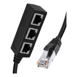 Rj45 Divisor De Red Ethernet Lan / Extensor 1 A 3 Puertos