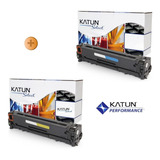 02 Toner Compativel Katun P/uso Hp Cb542 Cb541 Cp1215 Cm1312