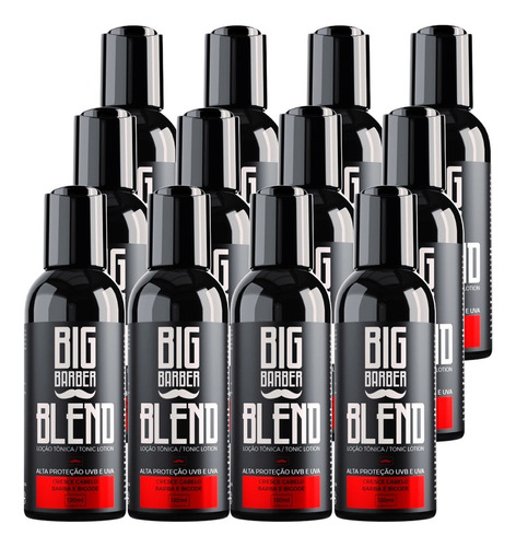 Tônico Capilar Blend Big Barber 120ml Barba Combo 12 Unidade