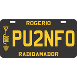 Placa Pvc/ps 2mm 30x15 Personalizadas_ Radio Amador 