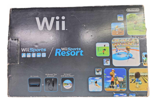 Consola Nintendo Wii Incluye Caja Negro Completo Original