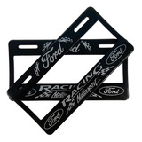 Par De Marcos Portaplacas Ford Racing Plata Mustang Edge Se