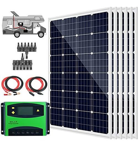 Paneles Solares - 720 Watt Solar Panel Kit: 6pcs 120w Rigid 