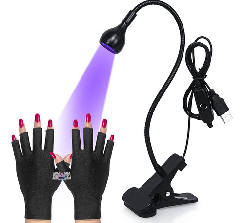 Lampara Secadora De Uñas Plegable Rotacion 360° Y Luz Uv 