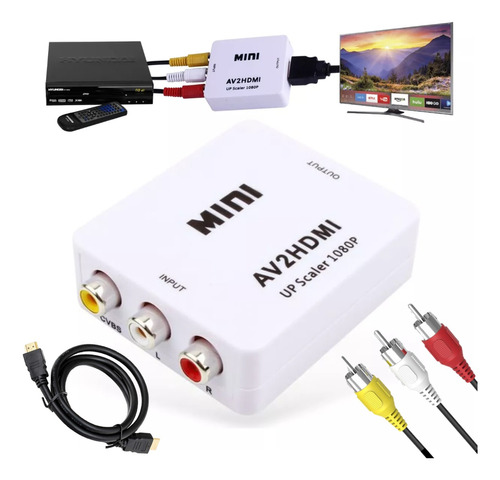 Kit Adaptador Para Ligar Dvd Em Tv Nova Hdmi Smart Promocao