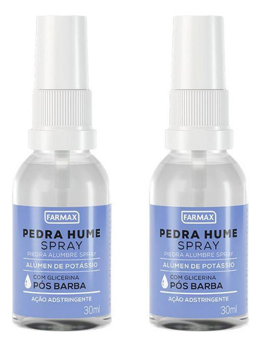 Pedra Hume Farmax 30ml Spray - Kit Com 2un