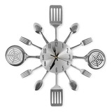 Relojes De Pared De Cocina Grandes Con Cucharas Y Tenedores,